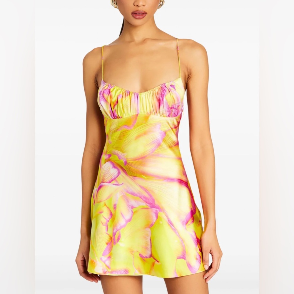 Retrofete Eden Dress in Yellow Peony